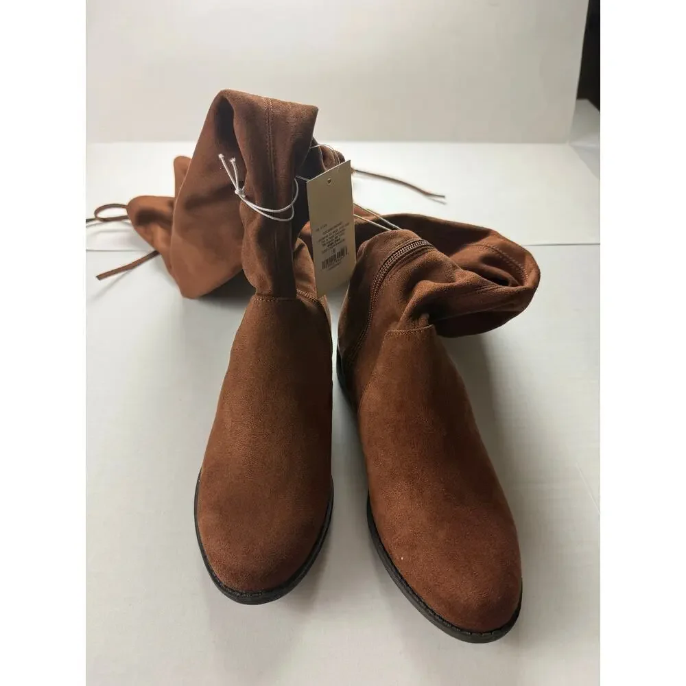 A New Day Sidney Tall Boots - Women's Size 6 - Brown
